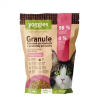 Yoggies brokken voor katten met kip, koudgeperst met probiotica