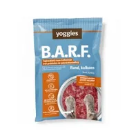 6x250 g Yoggies B.A.R.F. Rund en kalkoen compleet met veenbessen en hennepolie, met probiotica — afbeelding 2
