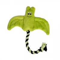 Pluche hondenspeeltje – vleermuis, groen