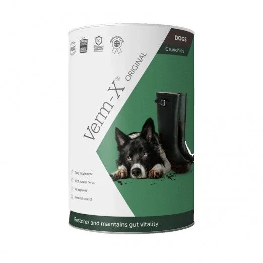 325 g Verm-X, snack en natuurlijk middel ter ondersteuning van een "chemievrije" ontworming bij de hond