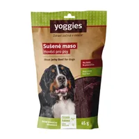 Yoggies gedroogd rundvlees voor honden (reepjes) 45 g