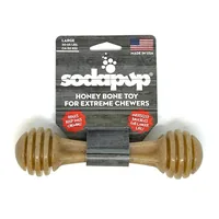 SodaPup Honey bone, stevig nylon kauwspeeltje, large — afbeelding 2