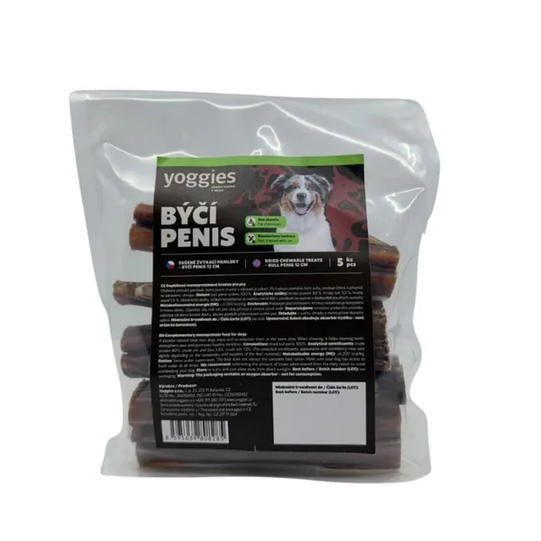 Yoggies gedroogde kauwsnacks – Bullenpees 5 st.
