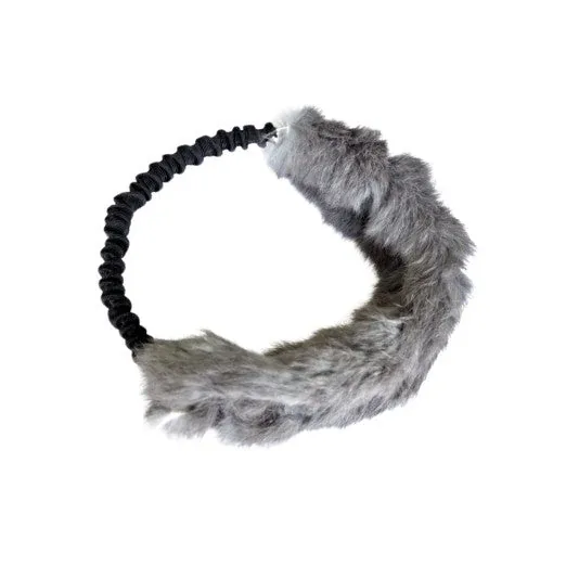 Hondenspeeltje met konijnenbont - ring