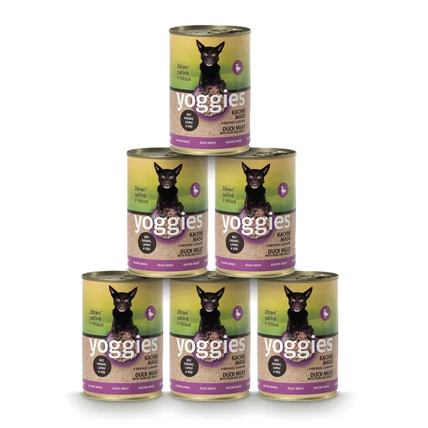 5+1 Yoggies eend blikvoer met peer en gierst