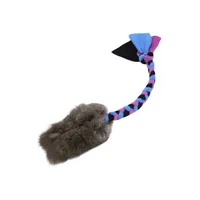 Klein trekspeeltje voor de hond - konijn met fleece handvat