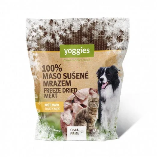 Yoggies gevriesdroogd kalkoenvlees (gelyofiliseerd) 85 g