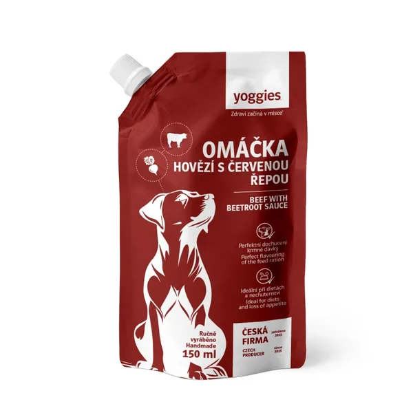 150 ml Yoggies rundsaus met rode biet