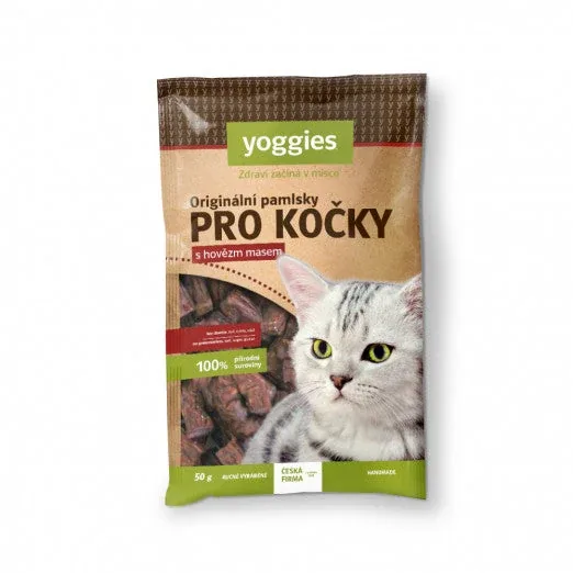 Yoggies originele snacks met rundvlees voor katten 50 g