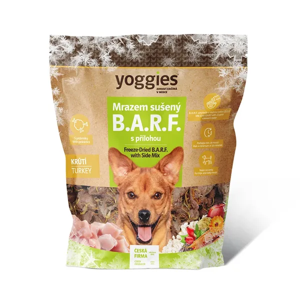 370g Yoggies gevriesdroogde B.A.R.F. met bijgerecht - Kalkoen