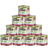 Yoggies RAGÚ voor gecastreerde katten, rund monoproteïne 24 x 185 g - voordeelverpakking