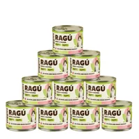 Yoggies RAGÚ voor katten, zalm en eend 24 x 185 - voordeelverpakking