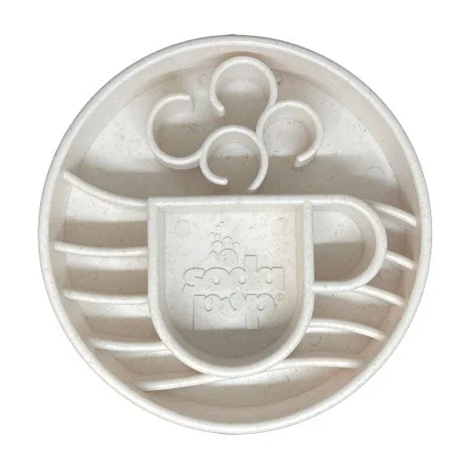SodaPup Mocha-mok sensorische kom - wit