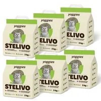 Yoggies ecologische kattenbakvulling 6 x 3 kg
