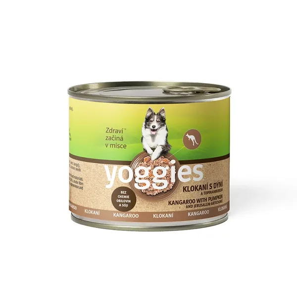 Yoggies kangoeroe blikvoer met pompoen en aardpeer