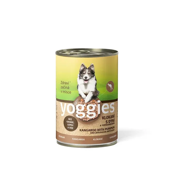 Yoggies blikvoer kangoeroe met pompoen en aardpeer