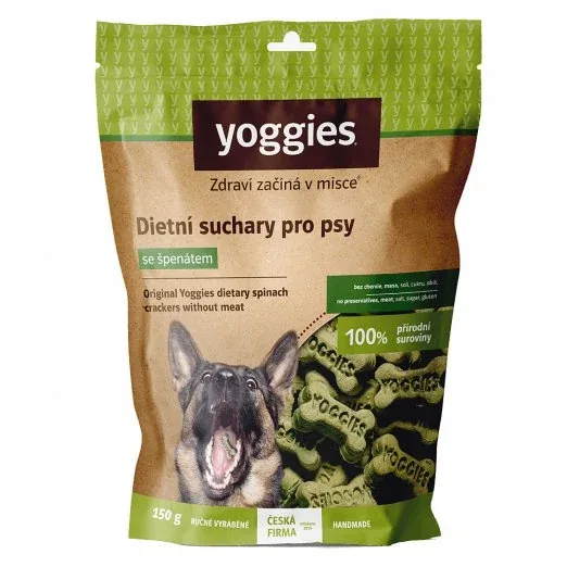 Yoggies dieet glutenvrije koekjes met spinazie 150 g