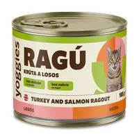 Yoggies RAGÚ voor katten, kalkoen en zalm 24 x 185 g - voordeelverpakking — afbeelding 2