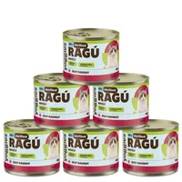 Yoggies RAGÚ voor gecastreerde katten, rund monoproteïne 6 x 185 g - voordeelverpakking